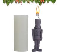 Silicone King Candle - Human Shape Candle, Reusable Flexible Silicone | Easily Unmold Nutcracker Statue Candle For Beginners, Cake, Chocolate, F