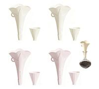 Silicone Kitchen Funnel Set, 2 Pack Collapsible Food Grade Funnels, Temperature Resistant 40-230°C, for Liquid and Powder Transfer