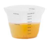 SILICONE - Kitchen Measuring Cups, Flexible Heat Resistant | Non-Slip Silicone for Cooking Butter, Chocolate, Melting AC