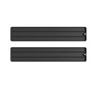 Silicone Kitchen Utensil Rest 2 Pack With Drip Pad, Dual Sided Design For Stove Top, Holds Spatula Ladle Spoon And Pot Lid Securely, Heat Resistant And Easy To Clean(black)