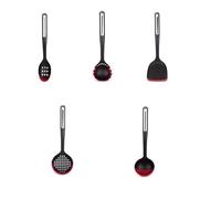 Silicone kitchenware high-temperature resistant baking set, non-stick kitchen spatula, spoon, non-stick pan, 5-piece silicone kitchenware set
