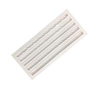 Silicone Knit Rope Molds, Retro Scroll Border & Lace Embossed Chocolate Baking Mold, Fondant & Sugarcraft Tool for Cupcakes, Cakes, Gumpaste, Clay Decoration