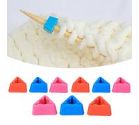 Silicone Knitting Needle Point Protectors, Lightweight Elastic Material, Random Colours, for Preventing Stitches from Slipping