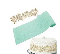 Silicone Lace Cake Decorating Mold Decorating Tools Embossing Fondant Mold Cake Decorations Silicone Moulds Lace Fondant Mold Cake Lace Mat Embossed Mold for Cake Bread Mousse Jelly Chocolate