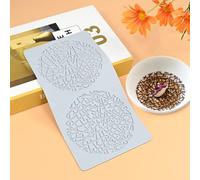 Silicone Lace Fondant Molds 3D Pattern Molds for Cake Decorating, Edible Sugar Craft Tools, Cupcake Tuile Molds for Baking, Resin, Polymer Clay, Dessert Decor Lace Mat Hollow Design (D_ Grid)