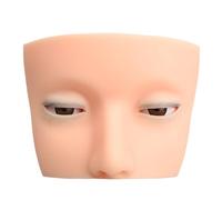 Silicone Lash Practice Head Ideal for Students and Artists Including Liftable Eyelids and Ergonomic Shape Lash Training Mannequin Head Soft Silicone Realistic with Adjustable Eyelid for Beginner