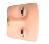 Silicone Lash Practice Head Ideal for Students and Artists Including Liftable Eyelids and Ergonomic Shape Anti Slip Eyelash Trainer