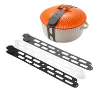 Silicone Latch Straps for Slow Cooker Lid, 21-Inch Adjustable Reusable Pot Lid Tethers Compatible with Crock-Pot, Hamilton Beach, 6-Pack Elastic Food-Grade Silicone Ties for Bento Box, Cords