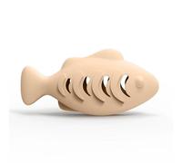 Silicone Leaky Fish Toy Interactive Teasing Stick Dental Cleaning Nubs Boredom Supplies Self-Entertainment Relief Kitten