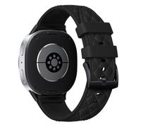 Silicone Leather Band for Samsung Galaxy Watch 8/8 Classic 40mm 44mm 46mm | Soft Checkered Dressy Business Sport Hybrid Strap Wristband for Samsung Galaxy Watch 8 Band/8 Classic 40 44 46 mm Men Women