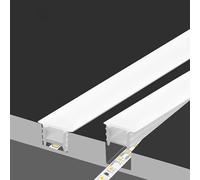 Silicone LED Light Cover Plate, 5/10m Embedded Non Penetration DIY LED Neon Light Decorative Silicone Lampshade, Curved LED Strip Light for Indoor and Outdoor Environment (M2010, 10 m)
