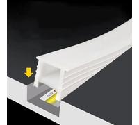 Silicone LED Light Cover Plate, 5/10m Embedded Non Penetration DIY LED Neon Light Decorative Silicone Lampshade, Curved LED Strip Light for Indoor and Outdoor Environment (M1616, 10 m)