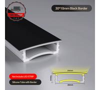 Silicone LED Strip Channel Cover Profile for Embedded Flexible Light Diffuser wi