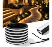 Silicone LED Strip Diffuser Flexible Snap-On Profile for 8-10mm Channel | Zero LED dots 3-step snap-on install IP65 waterproof. Fits 8-10mm Channel ONLY (LED strip NOT included)