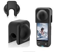 Silicone Lens Cap for Insta360 X5, Lens Cap Soft Silicone Lens Protective Case for Insta 360 X5 X4 Camera Accessories, black, Cover
