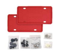 Silicone License Plate Frame - Silicone Rattle Proof Bracket | 2-Piece Front Back License Plate Frame,for Truck Vehicle Pickup SUV Front Rear Registration Show Display