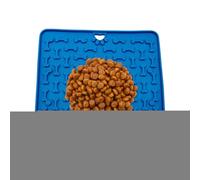 | Silicone Licking Mat for Dogs and Cats - Easy Clean Food Holder 18.8x18.8cm for Fighting Boredom Training Feeding Enrichment