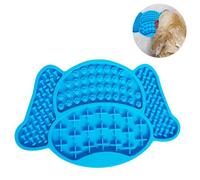 Silicone Licking Mat For Dogs, Dog Slow Feeder Mat,Dog Lick Mat-Blue