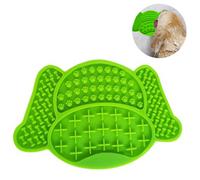 Silicone Licking Mat For Dogs, Dog Slow Feeder Mat,Dog Lick Mat-Green