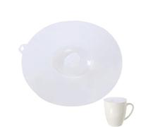 Silicone Lids Set - Clear Flexible Cup Covers, Dustproof Mug Top | Coffee Tea Drink Cup Cover, Hot Cold Beverage Protector for Home Office Kitchen Use with Reusable Material