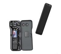 Silicone Lined Camera Shell for DJI Pocket 4 Scratch-Proof | for durable ABS exterior, shock-absorbing core, precise 1:1 for mold, full for gimbal coverage, sl lack finish