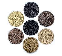 Silicone Lined Nano Beads Rings for Nano Tip Hair Extensions Micro Nano Beads (400, Light Brown #11)