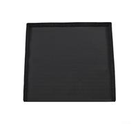 Silicone liner for trash cans with raised edge design to help retain small leaks and support long-term floor integrity (black)