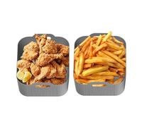 Silicone Liners for Hot Air Fryers, Silicone Pot Oven Liners, Baking Tray, Non-Stick Airfryer Liners, Reusable Fryer Parts and Accessories, Heat Resistant for Cooking, Baking