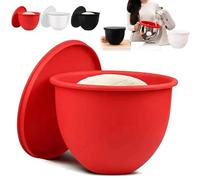Silicone Liners for Kitchen Tilt-Head 5 Qt Mixers - Flexible Non-Slip Bowl Insert Replacement for Mixer Attachments, Reusable Baking & Cooking Accessory, No More Heavy Mixer Bowl Cleaning (Red)