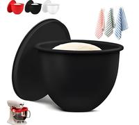 Silicone Liners for Kitchen Tilt-Head 5 Qt Mixers, Silicone Mixing Bowl Liners, Kitchen Mixer Bowl Accessories and Attachments for Baking and Cooking, Replacement Mixers Bowls(Black1pc)