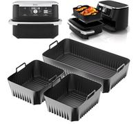 Silicone Liners for Ninja AF500UK, Large Silicone Air Fryer Liners for Ninja Foodi Flex Drawer Air Fryer AF500UK 10.4L, Ninja Af500uk Accessories, Air Fryer Accessories