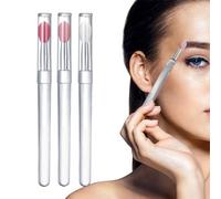 Silicone Lip Brush Applicator, Silicone Lip Brush with Lid, 3 Pieces Portable Lip Brushes, Reusable Lip Applicators, Lip Gloss Brush, Lipstick Brush, Makeup Applicator, Beauty-To