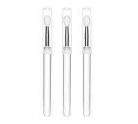 Silicone Lip Brush Makeup Brushes With Dirt-proof Caps Lipstick Applicator Brushes For Lip Gloss Lip Eyeshadow Crystal Makeup Brushes Set