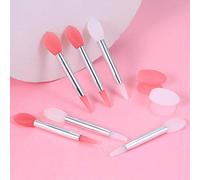 Silicone Lip Brush Set 10pcs - Precise Lipstick Application, Includes Anti-Lost Covers, Perfect for On-the-Go Lip Care