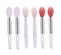 Silicone Lip Brushes Mini Lip Scrub Brush Reusable Balm Applicators for Care 6PCS