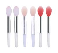 Silicone Lip Brushes Mini Lip Scrub Brush Reusable Lip Balm Applicators for Lip Care 6PCS Lip Scrub Brush Lip Applicators Exfoliating Lipstick Brush Lipstick Brush