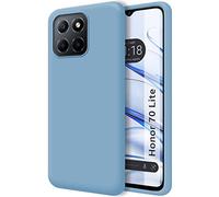 Silicone Liquid Ultra Soft Case for Huawei Honor 70 Lite 5G Blue