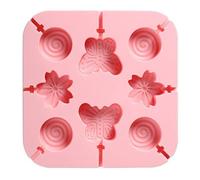 Silicone Lollipop Cake Mold Ice Candy Chocolate Mold Baking Tool with 20 Sticks (Butterfly)