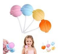 Silicone Lollipop Ice Cream Maker Molds, 2026 New Funny Lollipop Ice Pop Mold, Colorful DIY Ice Pop Maker for Summer Parties, Creative Sphere Ice Pop Mold for Home (4 Set)