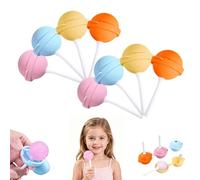 Silicone Lollipop Ice Cream Maker Molds, 2026 New Funny Lollipop Ice Pop Mold, Colorful DIY Ice Pop Maker for Summer Parties, Creative Sphere Ice Pop Mold for Home (8 Set)