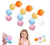 Silicone Lollipop Ice Cream Maker Molds, 2026 New Funny Lollipop Ice Pop Mold, Colorful DIY Ice Pop Maker for Summer Parties, Creative Sphere Ice Pop Mold for Home (12 Set)
