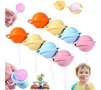 Silicone Lollipop Ice Cream Maker,Reusable Large Lollipop-Shaped Ice Mold,DIY Creative IcePops for Summer,Colorful Funny Popsicle Maker,for Juice,Yogurt & Frozen Treats,Kid Snack &Summer Party