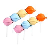 Silicone Lollipop Ice Cream Molds, Reusable Sphere Ice Pop Maker, Food-Grade DIY Lollipop-Shaped Popsicle Mold for Homemade Frozen Treats, Juice, Yogurt & Summer Parties (8PCS)