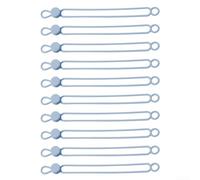 Silicone Loop Organizer for Managing Tangle-Prone Cords Such as Earbud Wires Charging Leads and Extension Cords (Blue-108mm)