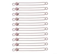Silicone Loop Organizer for Managing Tangle-Prone Cords Such as Earbud Wires Charging Leads and Extension Cords (Light Brown-108mm)