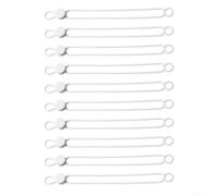 Silicone Loop Organizer for Managing Tangle-Prone Cords Such as Earbud Wires Charging Leads and Extension Cords (White-108mm)