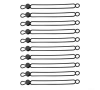 Silicone Loop Organizer for Managing Tangle-Prone Cords Such as Earbud Wires Charging Leads and Extension Cords (Black-108mm)