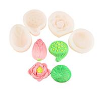 Silicone Lotuses Flower Mold with Detailed Texture Ideal for Home Decoration Wedding Cake Soap Making Detailed Carving Silicone Mold