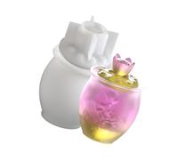 Silicone Lotuses Flower Storage Jar Mold Cup Making Epoxy Resin Pen Container Molds Home Decoration Silicone Mold