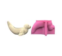 Silicone Lovely Seal Flower Pots Molds Handmade Plant Epoxy Resin for Table Decorations Silicone Seal Flower Pots Plaster Plant Resin